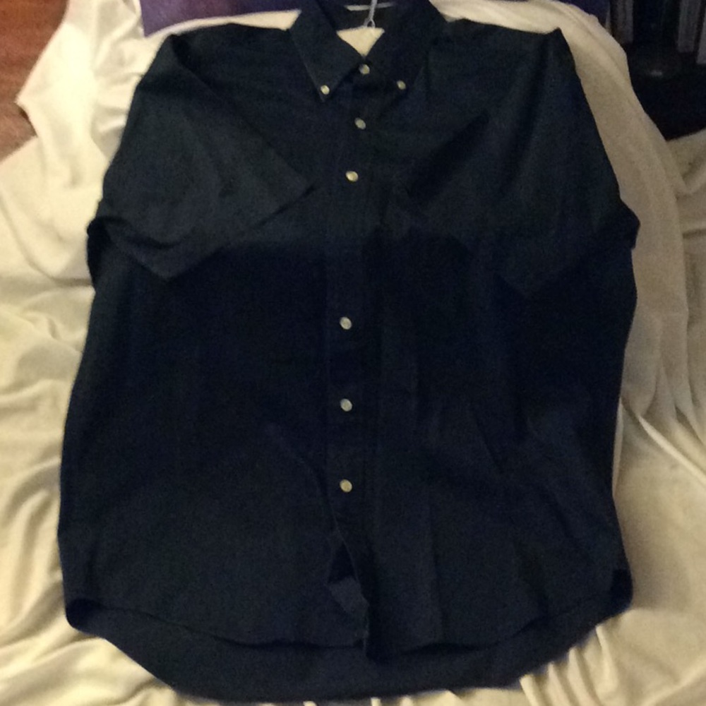 Navy Blue Ralph Lauren short sleeve button down